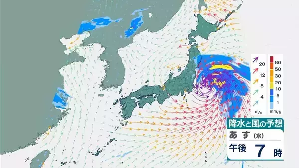 「【台風6号】３日明け方から朝に近畿地方に最接近か　進路によっては警報級の大雨のおそれも…奈良・和歌山・徳島などで「線状降水帯半日前予測」発表　和歌山で「最大３００ミリ」予想【雨と風の最新シミュレーション】」の画像