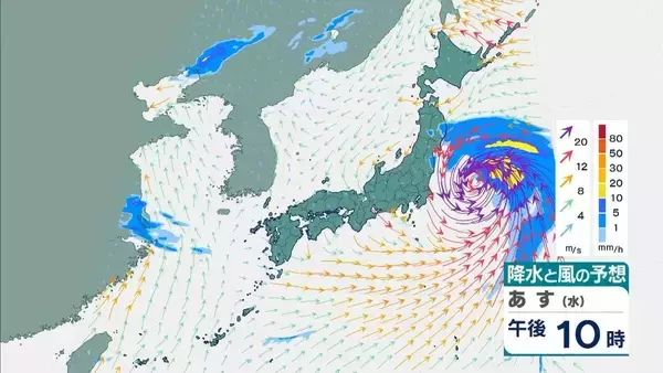 「【台風6号】３日明け方から朝に近畿地方に最接近か　進路によっては警報級の大雨のおそれも…奈良・和歌山・徳島などで「線状降水帯半日前予測」発表　和歌山で「最大３００ミリ」予想【雨と風の最新シミュレーション】」の画像