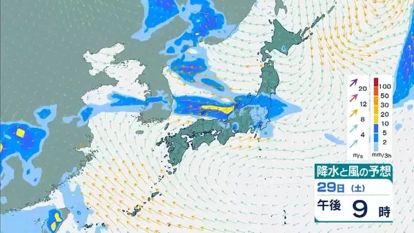 「【近畿で大雨】「観測史上1位」の猛烈な雨を記録した地域も　29日夜にかけて大気非常に不安定　降水量８０ミリ予想　再び警報級の大雨のおそれもあり」の画像