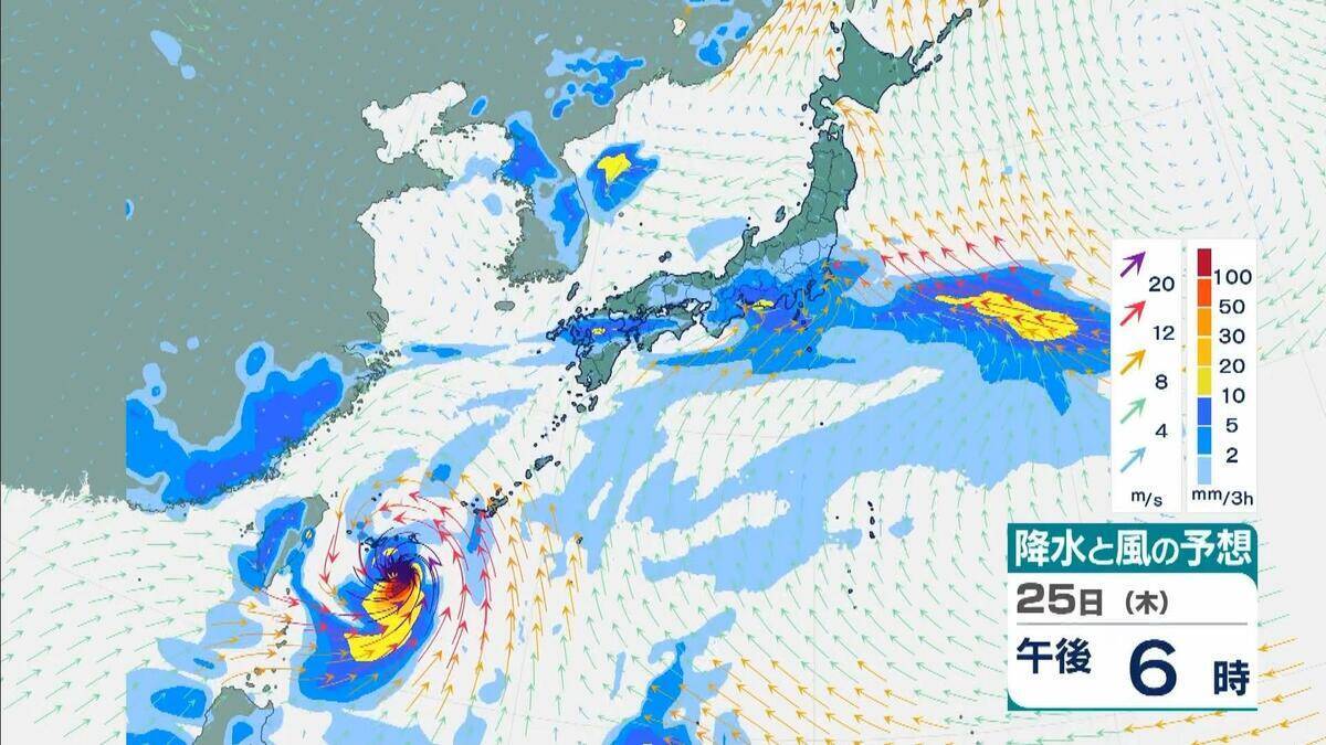 【台風情報】ダブル台風「7号＆8号」週末に本州へ接近か…近畿・関東地方には27日（土）ごろ近づく可能性【進路・雨風シミュレーション】