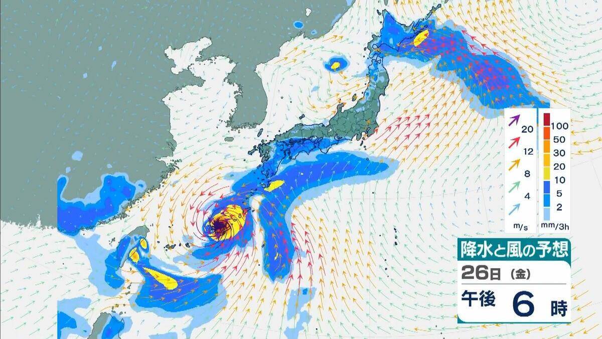 【台風情報】ダブル台風「7号＆8号」週末に本州へ接近か…近畿・関東地方には27日（土）ごろ近づく可能性【進路・雨風シミュレーション】