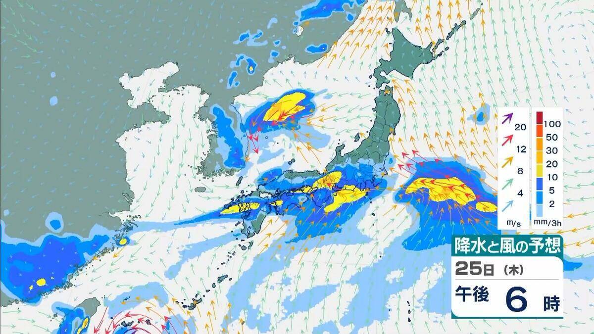 ダブル台風＋梅雨前線の停滞　和歌山県で警報級の雨おそれ　長崎県で300ミリ、熊本県で200ミリの予想　局地的に激しい雨や非常に激しい雨【台風7号　台風8号】