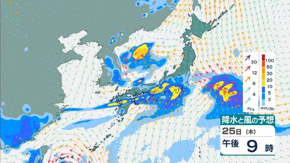 ダブル台風＋梅雨前線の停滞　和歌山県で警報級の雨おそれ　長崎県で300ミリ、熊本県で200ミリの予想　局地的に激しい雨や非常に激しい雨【台風7号　台風8号】