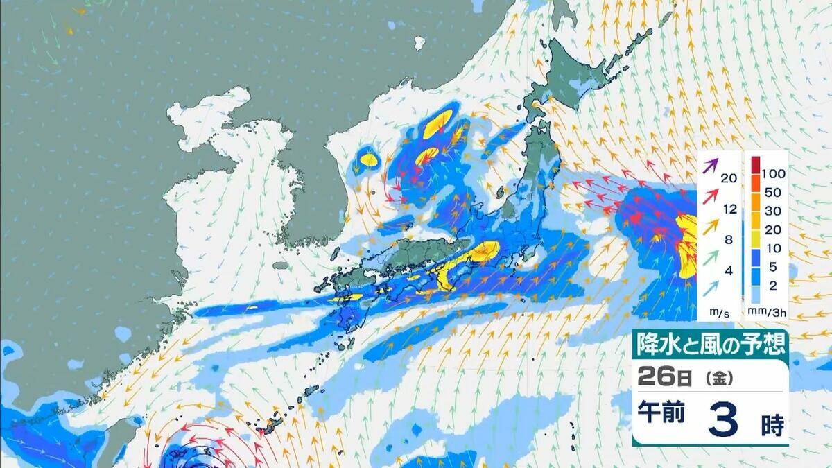 ダブル台風＋梅雨前線の停滞　和歌山県で警報級の雨おそれ　長崎県で300ミリ、熊本県で200ミリの予想　局地的に激しい雨や非常に激しい雨【台風7号　台風8号】