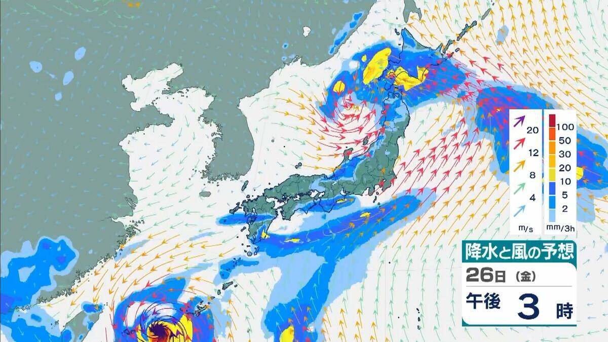 ダブル台風＋梅雨前線の停滞　和歌山県で警報級の雨おそれ　長崎県で300ミリ、熊本県で200ミリの予想　局地的に激しい雨や非常に激しい雨【台風7号　台風8号】