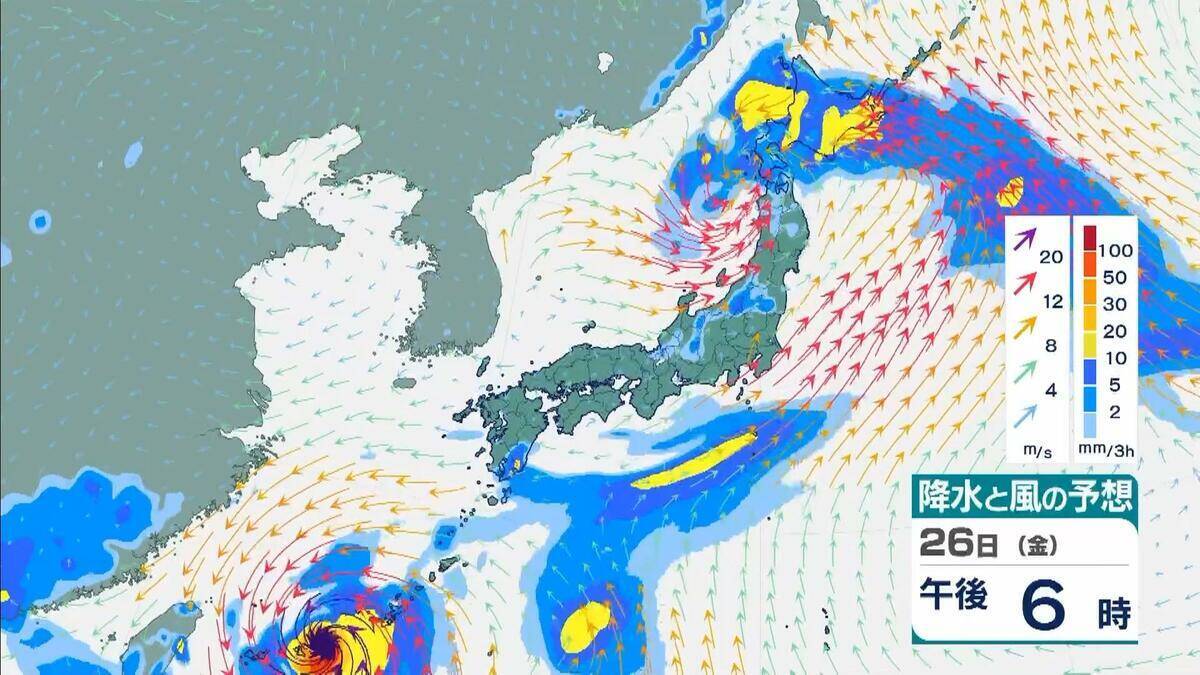 ダブル台風＋梅雨前線の停滞　和歌山県で警報級の雨おそれ　長崎県で300ミリ、熊本県で200ミリの予想　局地的に激しい雨や非常に激しい雨【台風7号　台風8号】