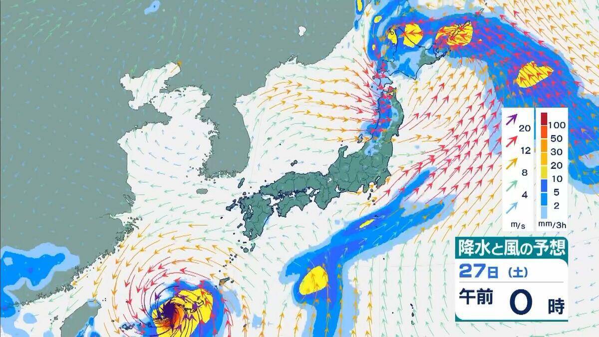 ダブル台風＋梅雨前線の停滞　和歌山県で警報級の雨おそれ　長崎県で300ミリ、熊本県で200ミリの予想　局地的に激しい雨や非常に激しい雨【台風7号　台風8号】