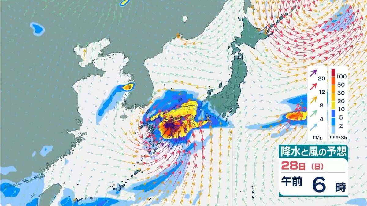 ダブル台風＋梅雨前線の停滞　和歌山県で警報級の雨おそれ　長崎県で300ミリ、熊本県で200ミリの予想　局地的に激しい雨や非常に激しい雨【台風7号　台風8号】