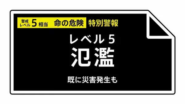 【レベル５氾濫特別警報】和歌山県古座川水系古座川に発表 5:35時点