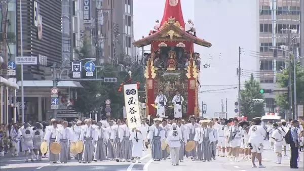 【猛暑日】祇園祭・前祭「山鉾巡行」の京都市で38.0℃　近畿地方の今年最も高い気温　22日ごろからは「かなりの高温」予報