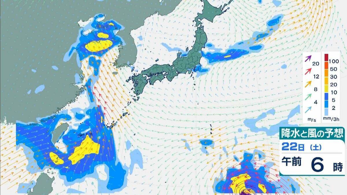 台風18号が発生　この先「非常に強い」勢力に発達　最大瞬間風速は65メートルの予想　日本の南へ進む予想　沖縄や南西諸島接近の可能性は…【気象庁　進路予想】