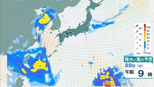 「台風18号が発生　この先「非常に強い」勢力に発達　最大瞬間風速は65メートルの予想　日本の南へ進む予想　沖縄や南西諸島接近の可能性は…【気象庁　進路予想】」の画像