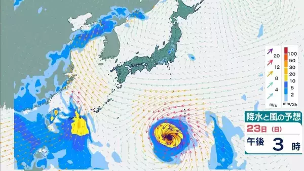 「台風18号が発生　この先「非常に強い」勢力に発達　最大瞬間風速は65メートルの予想　日本の南へ進む予想　沖縄や南西諸島接近の可能性は…【気象庁　進路予想】」の画像