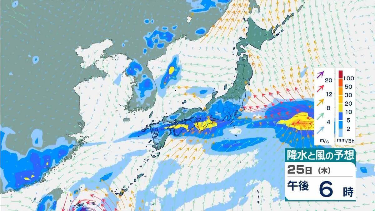 【台風情報】2つの台風同士が接近？　“非常に強い”7号（メーカラー）はあす24日に沖縄の南へ　8号（ヒーゴス）の進路予想は？【雨と風最新シミュレーション】