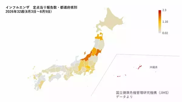 【インフルエンザ】夏なのに流行期入りの地域も　ワクチン未接種の人多く…感染対策に注意を　沖縄県や宮城県、新潟県などで「流行の目安」を超える　