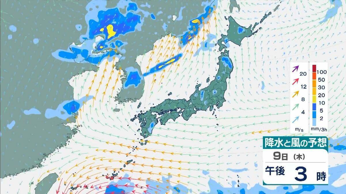 【台風情報】大型で猛烈な勢力の台風9号　“非常に強い”勢力で週末ごろ沖縄の南へ接近か【雨と風最新シミュレーション】