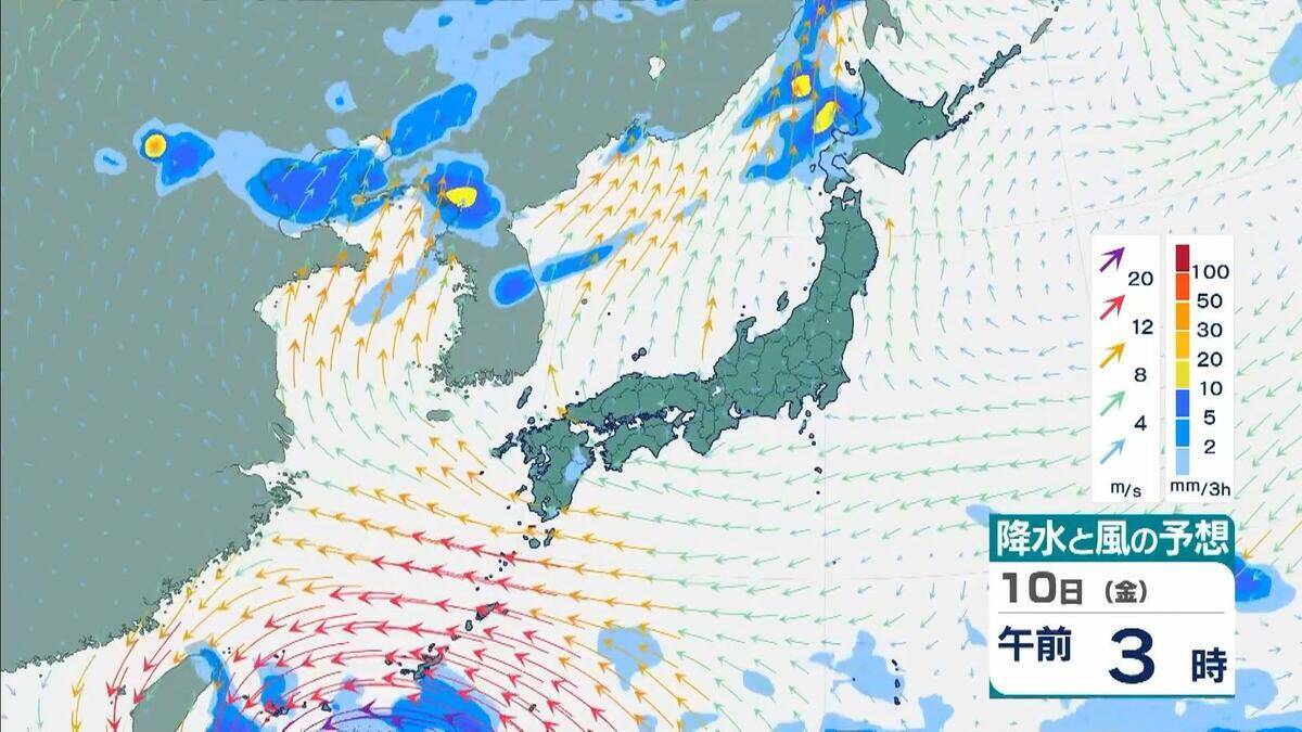 【台風情報】大型で猛烈な勢力の台風9号　“非常に強い”勢力で週末ごろ沖縄の南へ接近か【雨と風最新シミュレーション】