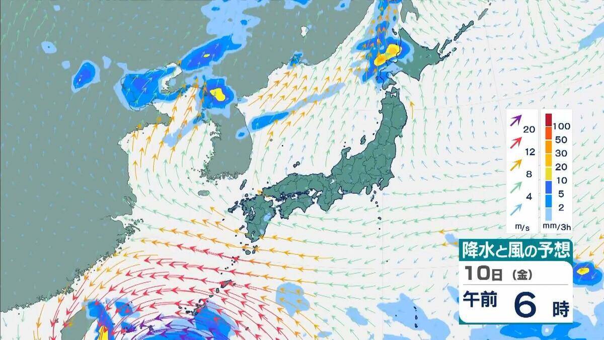 【台風情報】大型で猛烈な勢力の台風9号　“非常に強い”勢力で週末ごろ沖縄の南へ接近か【雨と風最新シミュレーション】