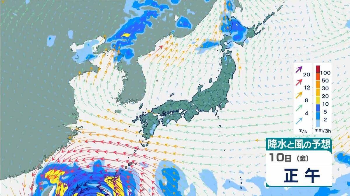 【台風情報】大型で猛烈な勢力の台風9号　“非常に強い”勢力で週末ごろ沖縄の南へ接近か【雨と風最新シミュレーション】