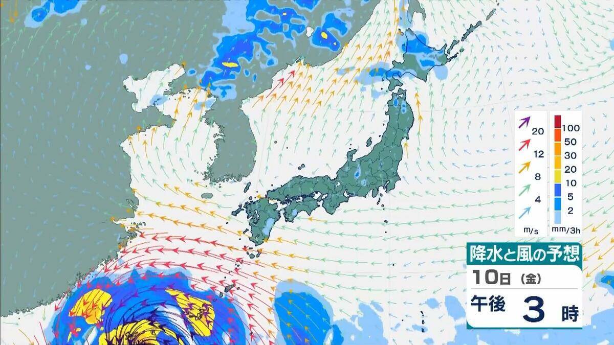 【台風情報】大型で猛烈な勢力の台風9号　“非常に強い”勢力で週末ごろ沖縄の南へ接近か【雨と風最新シミュレーション】
