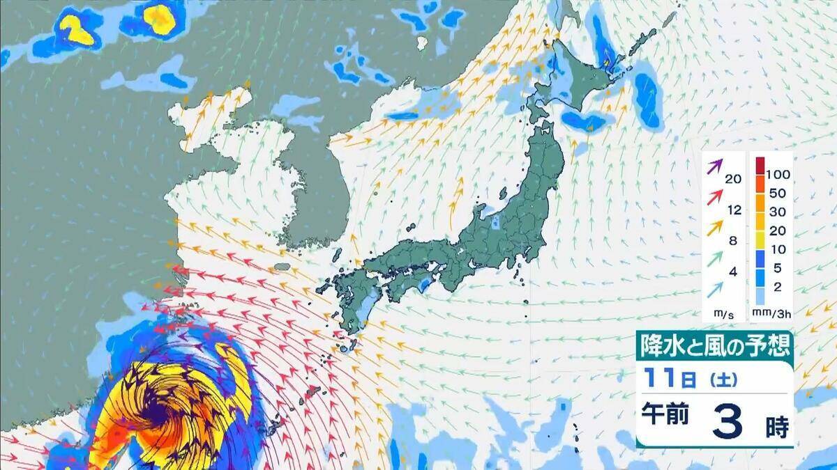 【台風情報】大型で猛烈な勢力の台風9号　“非常に強い”勢力で週末ごろ沖縄の南へ接近か【雨と風最新シミュレーション】
