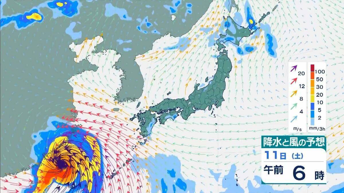 【台風情報】大型で猛烈な勢力の台風9号　“非常に強い”勢力で週末ごろ沖縄の南へ接近か【雨と風最新シミュレーション】