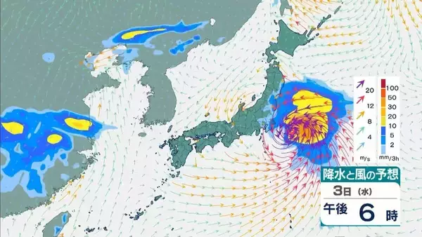 「【台風最新情報】関東・東海・関西など各地で非常に激しい雨…　九州で新設の『レベル４高潮危険警報』の可能性も　関東・東海・関西・四国・九州・沖縄　各地域の雨風予報まとめ　気象庁最新シミュレーション」の画像