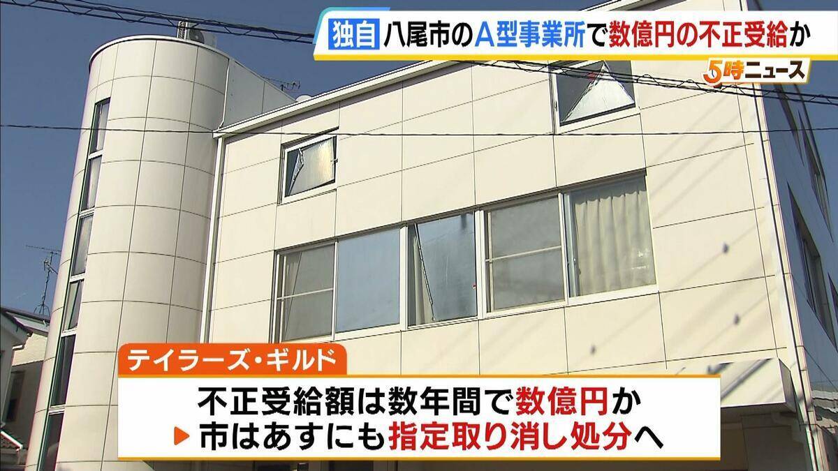 【障がい者就労支援】八尾市の事業所でも給付金『数億円不正受給』か…関係会社に就職させるも就労実態なし　市は27日にも指定取り消し処分の方針【独自】
