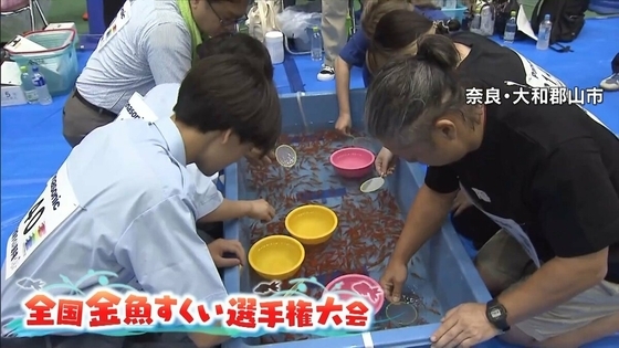 【3分間の勝負】“金魚すくい”日本一は誰の手に？全国から約1500人が参加　奈良・大和郡山市