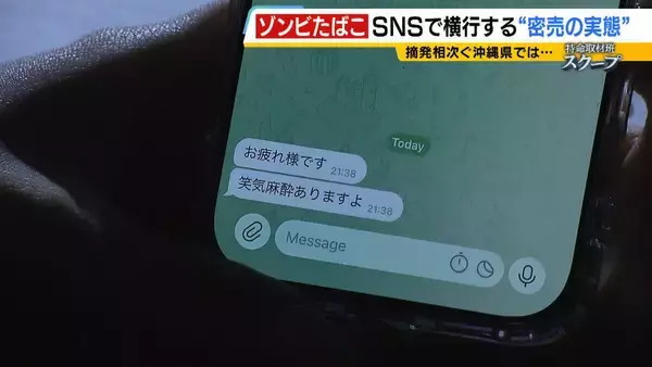 「若者に蔓延する薬物“ゾンビたばこ”＝エトミデートの実態　少年院で語られた後悔「気づいたときには手遅れ」逮捕者多い沖縄で取材「失恋してつらくなったら吸う」密売人に話を聞くと…【連載・ゾンビたばこ（２）】」の画像