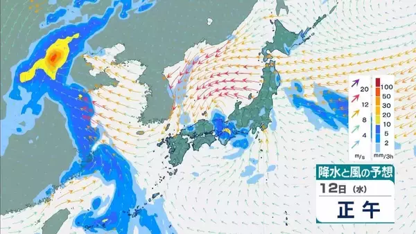「【台風】異例のルートで台風15号あすにも上陸へ　列島横断して明後日に熱帯低気圧か　関東甲信～北陸～近畿への影響は【気象庁　台風情報　雨風シミュレーション】」の画像