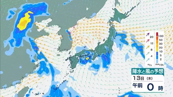 「【台風】異例のルートで台風15号あすにも上陸へ　列島横断して明後日に熱帯低気圧か　関東甲信～北陸～近畿への影響は【気象庁　台風情報　雨風シミュレーション】」の画像