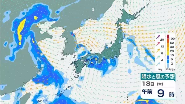 「【台風】異例のルートで台風15号あすにも上陸へ　列島横断して明後日に熱帯低気圧か　関東甲信～北陸～近畿への影響は【気象庁　台風情報　雨風シミュレーション】」の画像