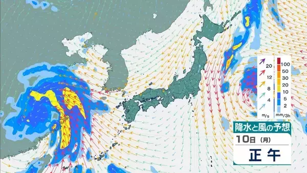 「【台風】異例のルートで台風15号あすにも上陸へ　列島横断して明後日に熱帯低気圧か　関東甲信～北陸～近畿への影響は【気象庁　台風情報　雨風シミュレーション】」の画像