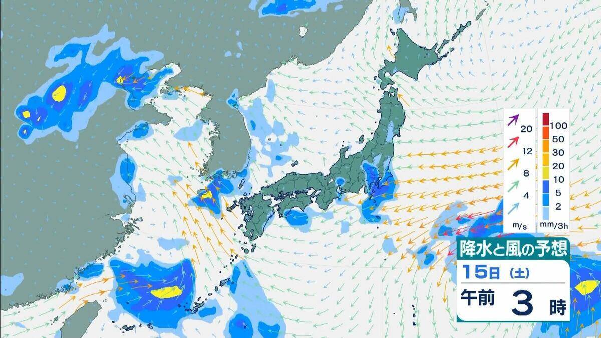 【台風】異例のルートで台風15号あすにも上陸へ　列島横断して明後日に熱帯低気圧か　関東甲信～北陸～近畿への影響は【気象庁　台風情報　雨風シミュレーション】