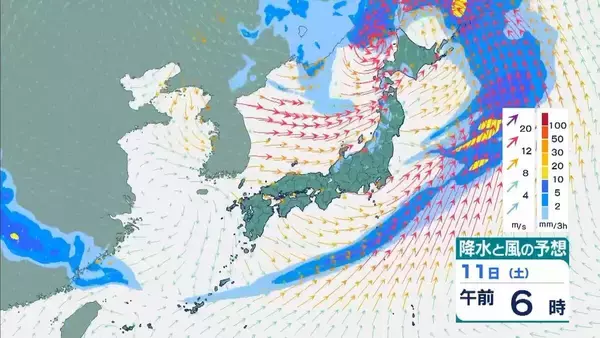 「【春の嵐】今夜は近畿や九州南部で突風注意　あす11日は北日本で暴風に警戒【気象庁　10日夜以降の気象情報】」の画像