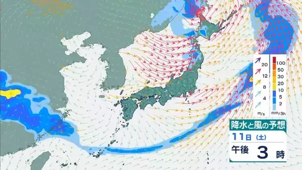 「【春の嵐】今夜は近畿や九州南部で突風注意　あす11日は北日本で暴風に警戒【気象庁　10日夜以降の気象情報】」の画像