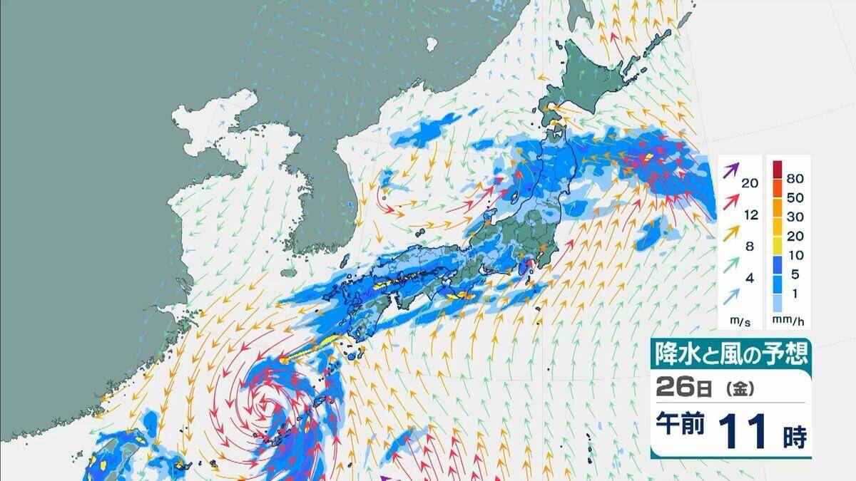 【台風7号】27日(土)に最接近見込みの近畿「最大２００ミリ」の大雨か…東海地方では「最大３００ミリ」予想も（沖縄・九州・四国・近畿・東海・関東の雨風シミュレーションと進路情報）