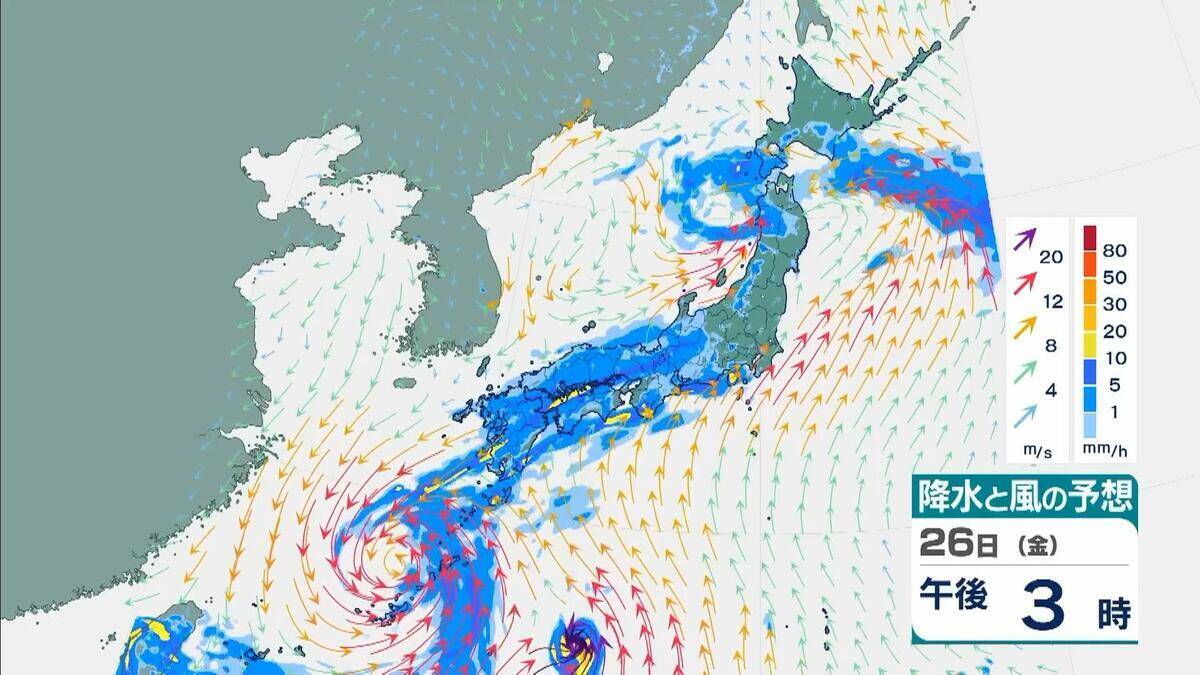 【台風7号】27日(土)に最接近見込みの近畿「最大２００ミリ」の大雨か…東海地方では「最大３００ミリ」予想も（沖縄・九州・四国・近畿・東海・関東の雨風シミュレーションと進路情報）