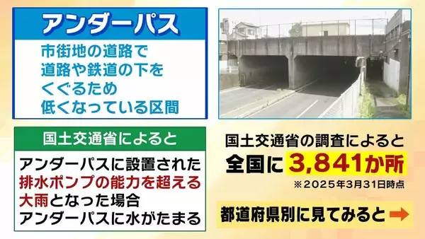 【アンダーパス冠水】車水没で死亡事故も…千葉豪雨を受け各地で導入「事前通行規制」発令条件は？大雨時は「通らないことが基本」事前に位置を知る方法は？