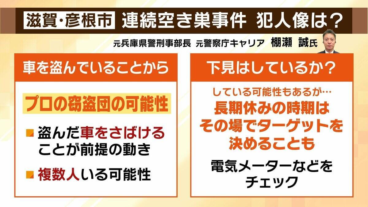 【空き巣相次ぐ】ＧＷ要注意…ＳＮＳ投稿が“留守アピール”に？お出かけ前に『３つの防犯対策』を！彦根の連続事件は「プロの窃盗団の可能性」なぜ閑静な住宅街で？