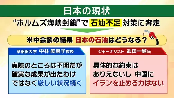 「【米中首脳会談】日本への影響は？『イラン』『貿易』『台湾』３つの議題から検証！２大国が日本の”頭越し”で外交展開？日本の今後は…「中堅国との連携など足固めを」【早稲田大・中林美恵子教授が解説】」の画像
