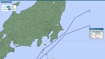 【速報】台風7号が温帯低気圧に　27日午後9時