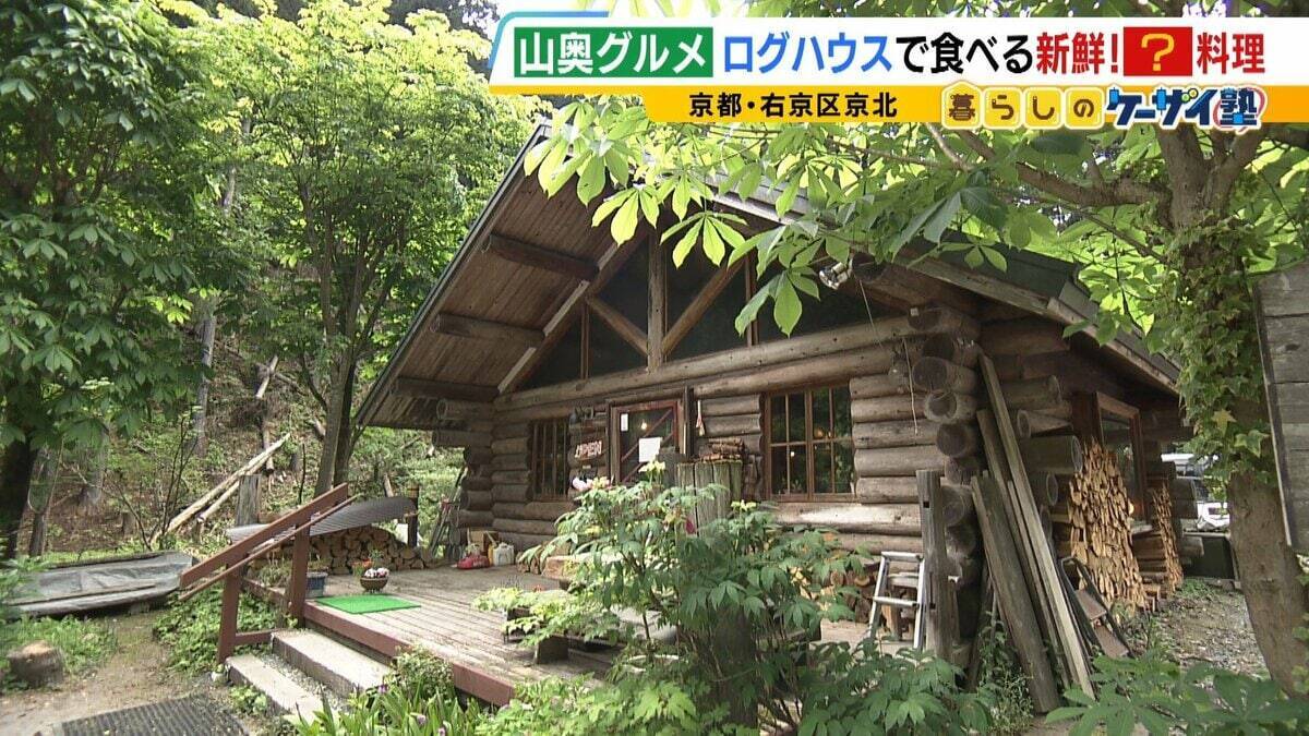 【わざわざ行きたい！山奥グルメ】先代との「きのこ談義」きっかけに客が跡継ぎに！？自分で焼いて食べる「肉厚きのこ」が魅力の店　京都市内とは思えない自然の中にポツンと佇む…新鮮な山菜料理が大好評のログハウスカフェ【第3弾】