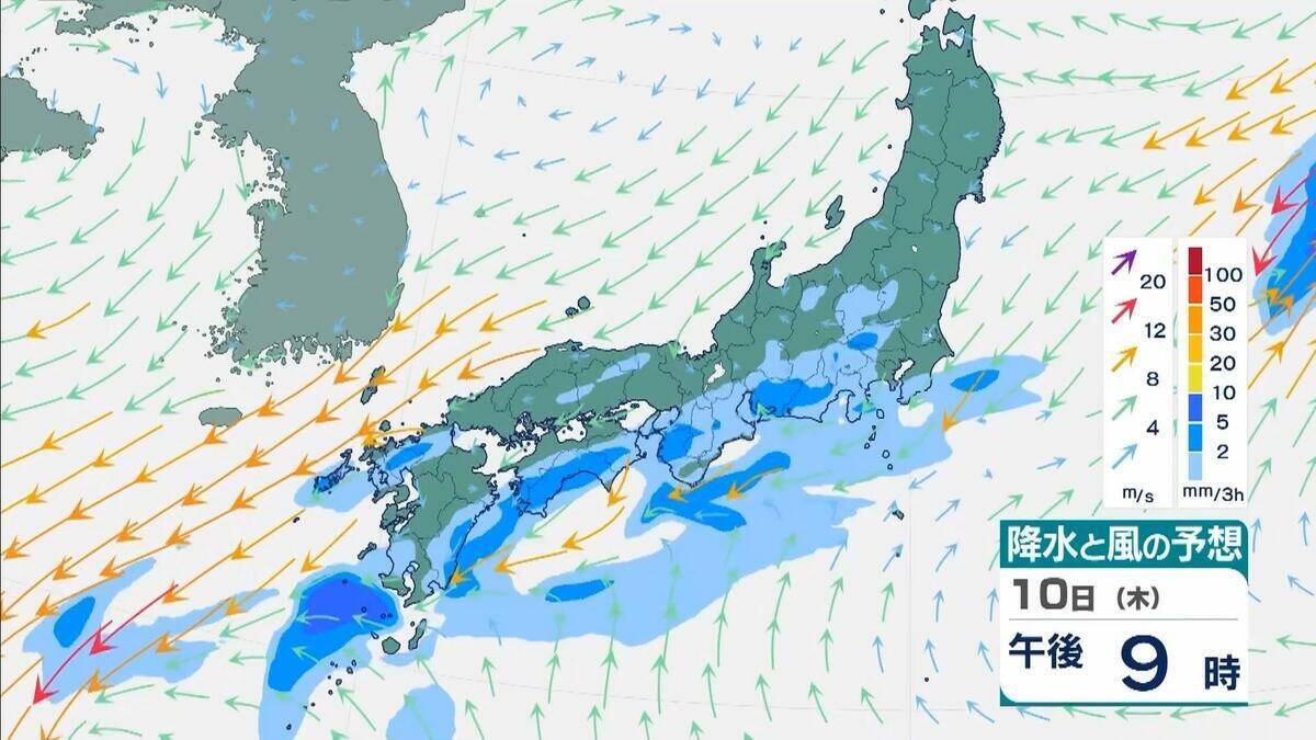 近畿中部で9日明け方から「レベル4土砂災害危険警報」発表の可能性　暗い時間帯から早朝に大雨のおそれ「アンダーパスや地下空間に警戒を」大阪管区気象台