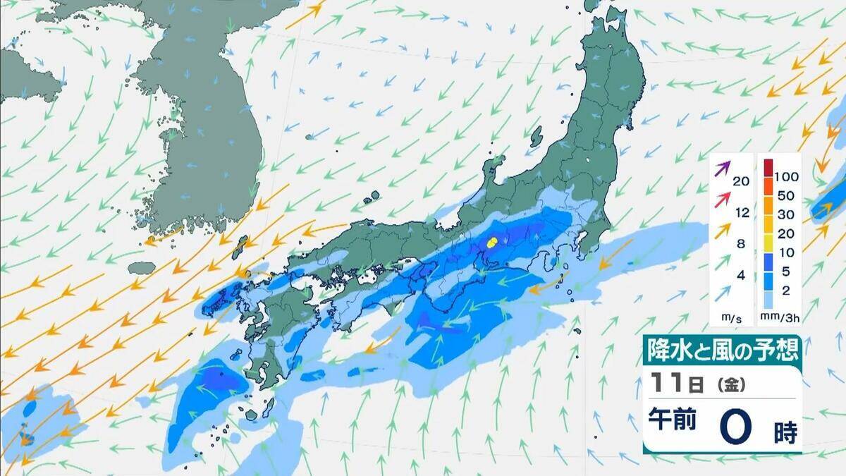 近畿中部で9日明け方から「レベル4土砂災害危険警報」発表の可能性　暗い時間帯から早朝に大雨のおそれ「アンダーパスや地下空間に警戒を」大阪管区気象台