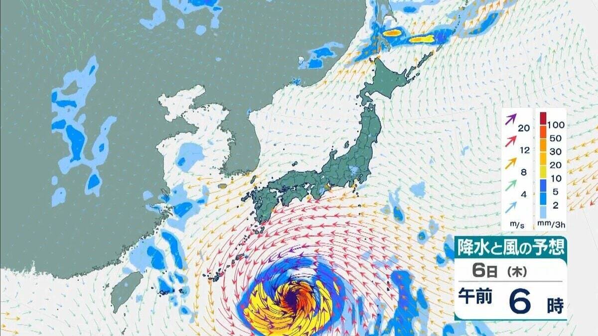 【台風13号（ドルフィン）】強い勢力で沖縄・奄美へ接近か　被災地・熊本では週後半に雨の可能性…土砂災害に要警戒　日本のはるか南東で“台風のたまご”発生…6日午前には台風に発達か【雨風シミュレーション】
