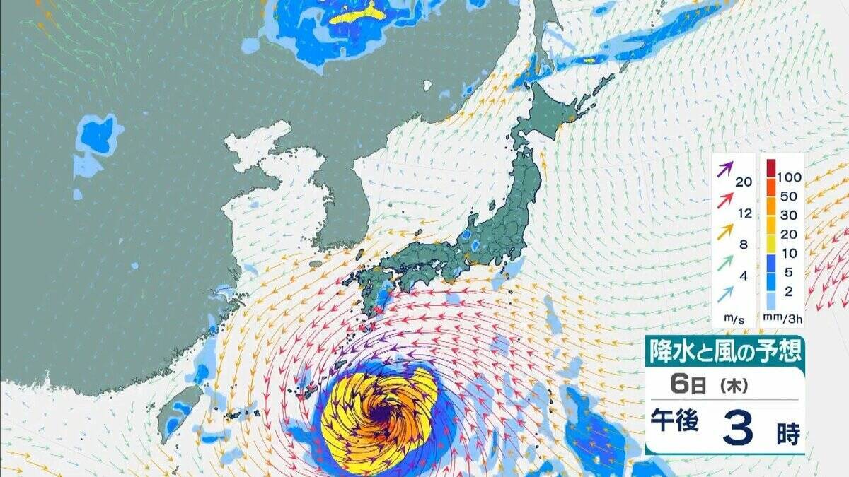 【台風13号（ドルフィン）】強い勢力で沖縄・奄美へ接近か　被災地・熊本では週後半に雨の可能性…土砂災害に要警戒　日本のはるか南東で“台風のたまご”発生…6日午前には台風に発達か【雨風シミュレーション】