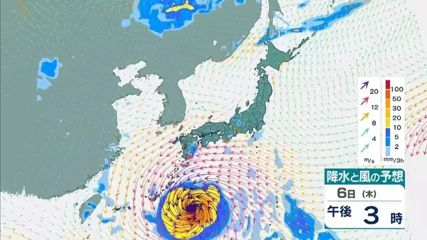 「【台風13号（ドルフィン）】強い勢力で沖縄・奄美へ接近か　被災地・熊本では週後半に雨の可能性…土砂災害に要警戒　日本のはるか南東で“台風のたまご”発生…6日午前には台風に発達か【雨風シミュレーション】」の画像