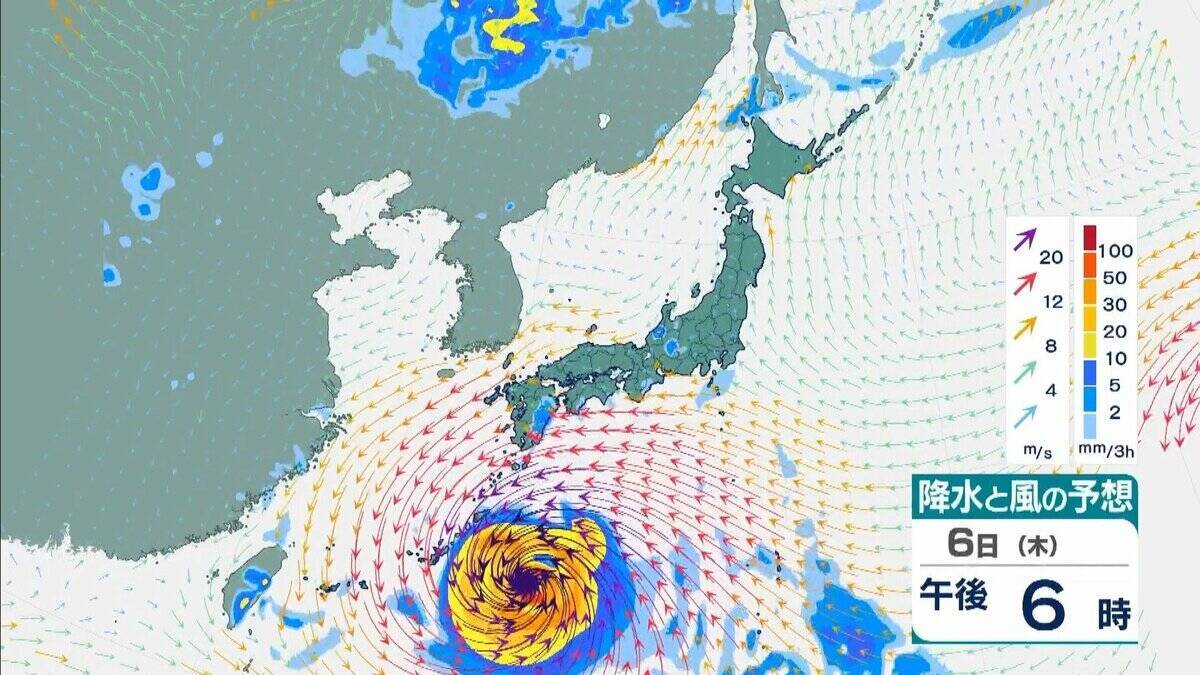【台風13号（ドルフィン）】強い勢力で沖縄・奄美へ接近か　被災地・熊本では週後半に雨の可能性…土砂災害に要警戒　日本のはるか南東で“台風のたまご”発生…6日午前には台風に発達か【雨風シミュレーション】